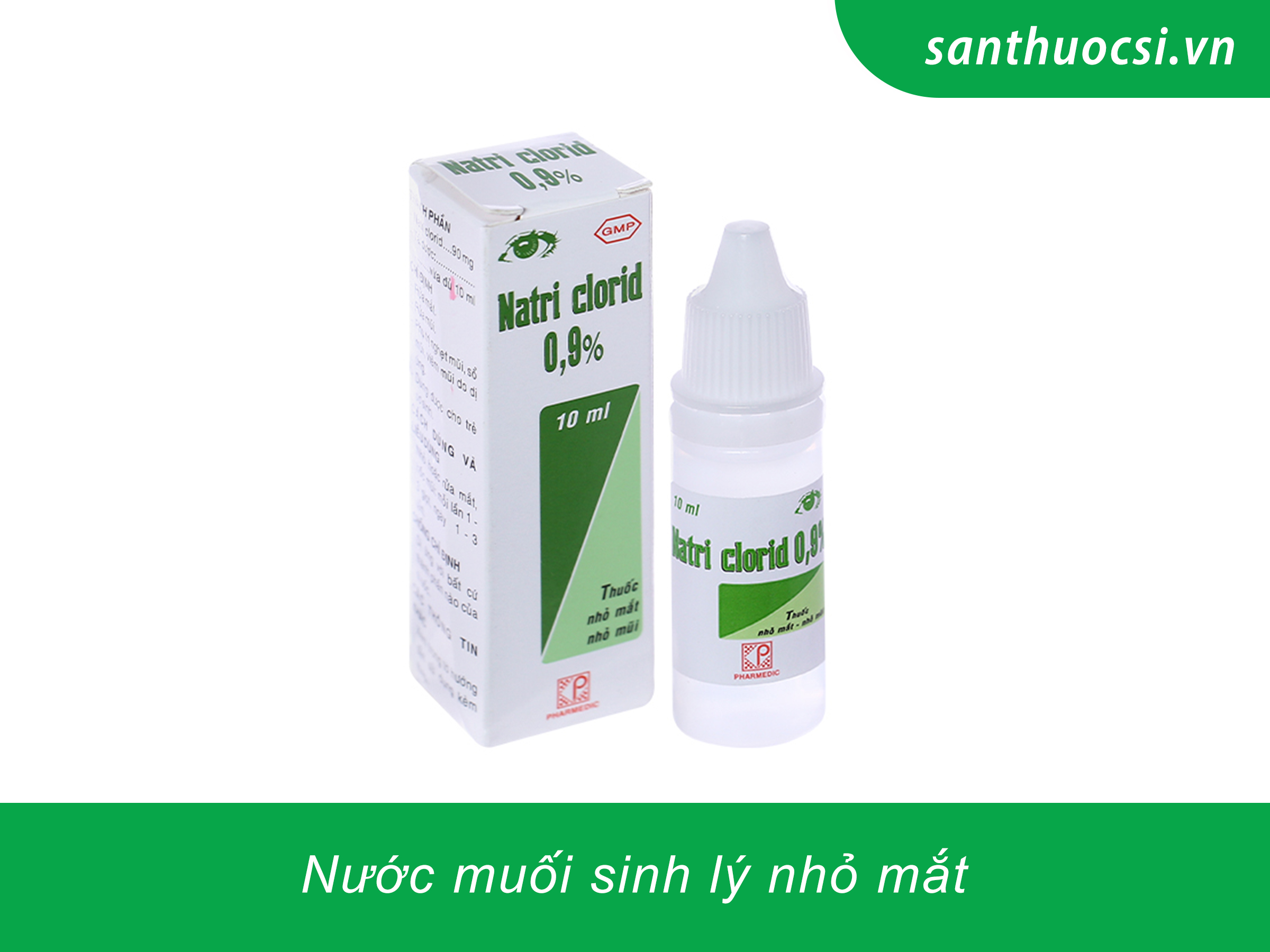 Nước muối sinh lý nhỏ mắt