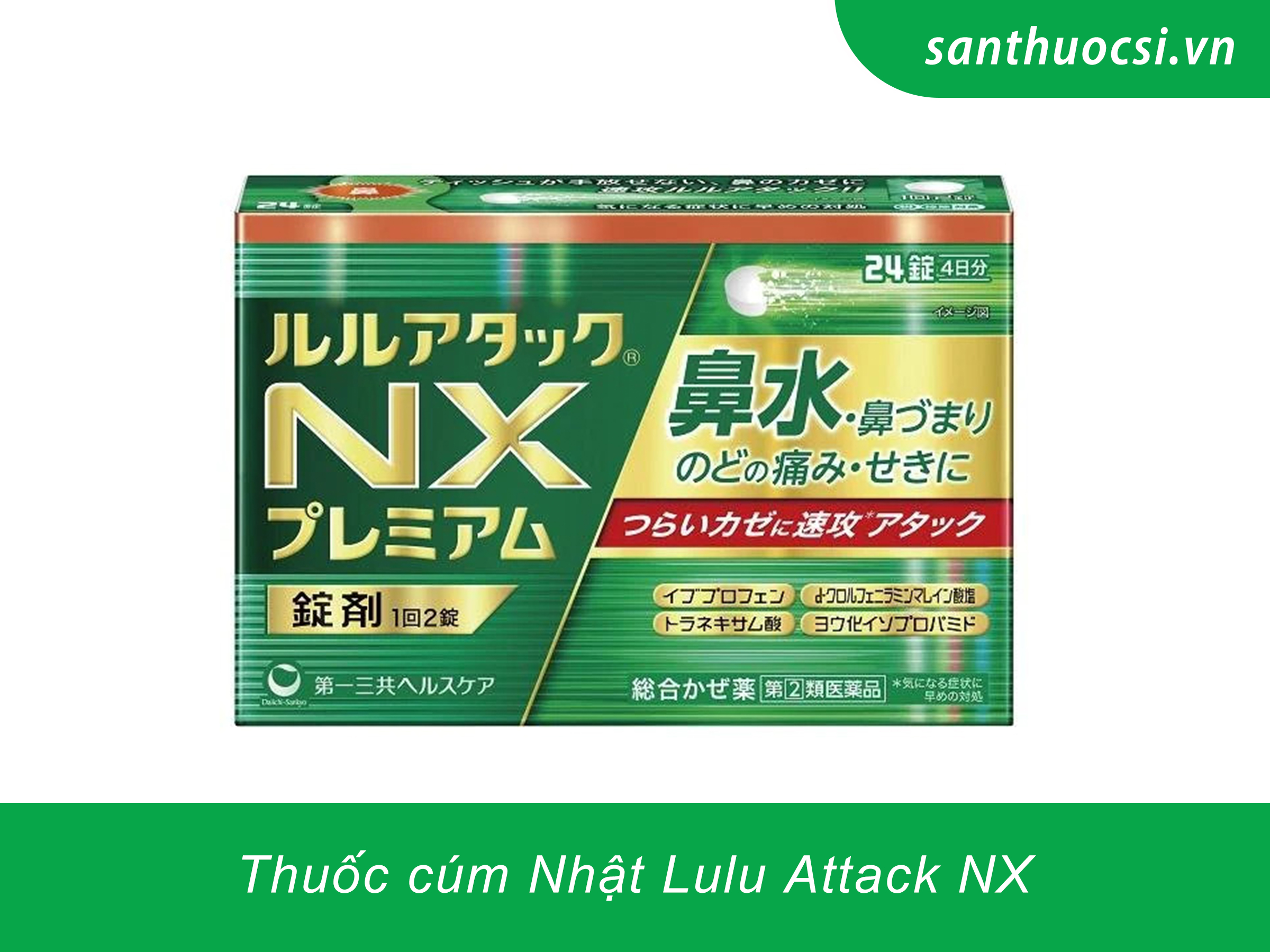 Thuốc cúm Nhật Lulu Attack NX