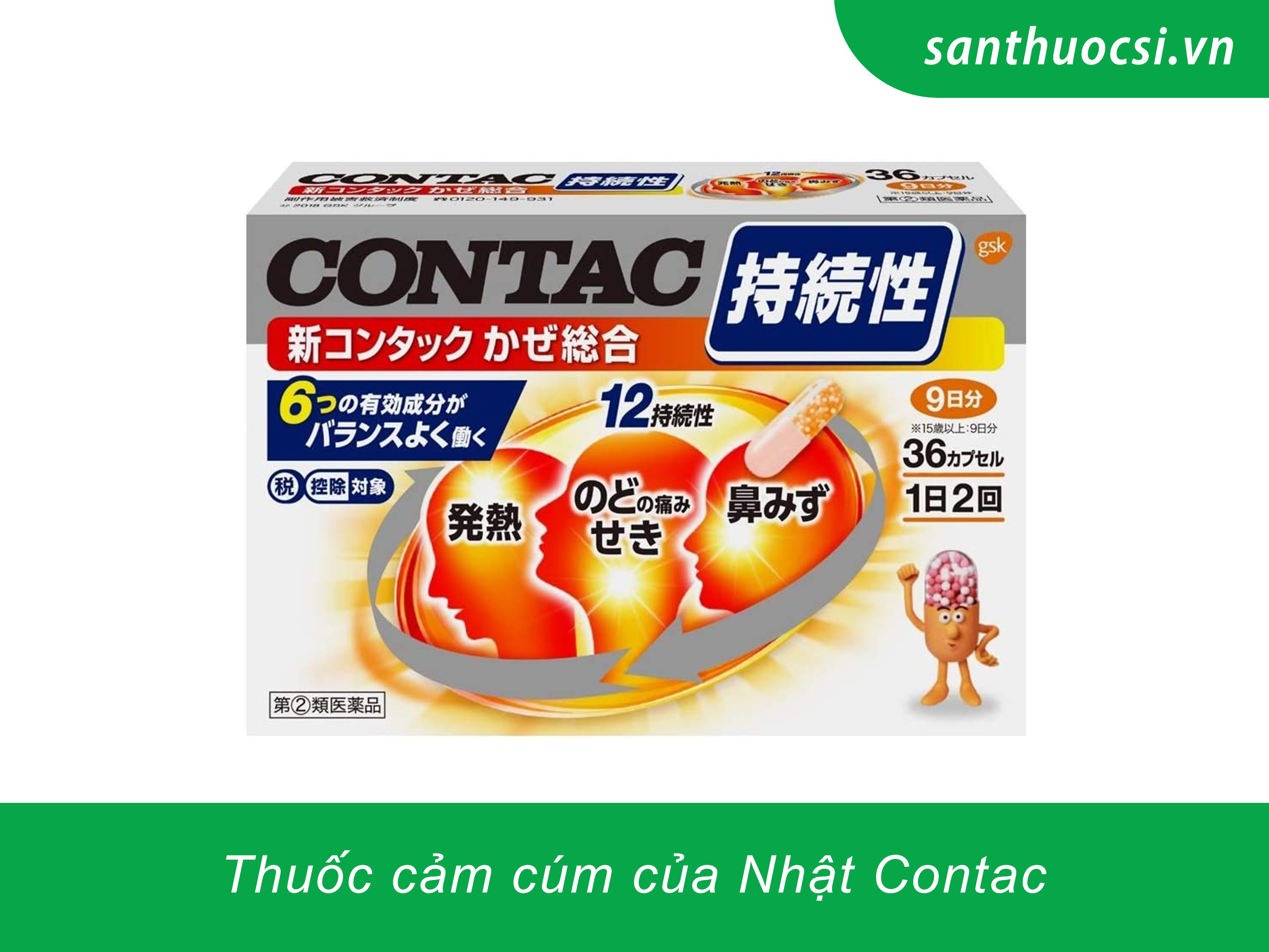 Thuốc cảm cúm của Nhật Contac